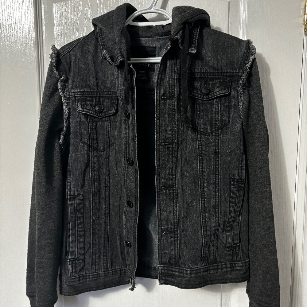 Denim Vest Hoodie